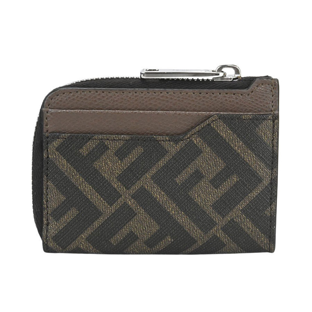 Fendi Ff Fabric Card Case Zucca Pattern Brown - image 2